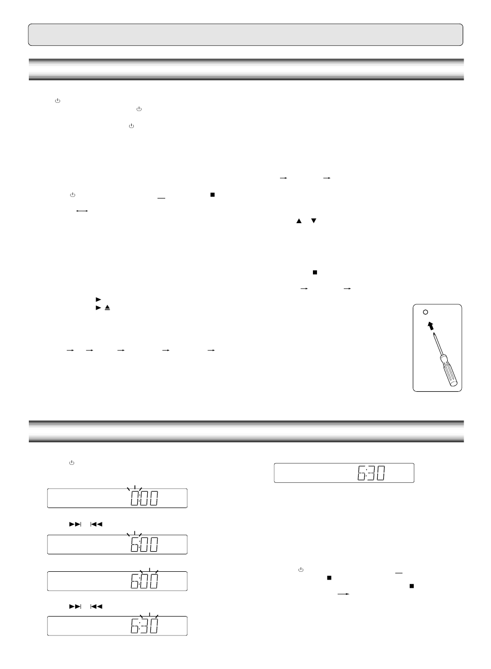 Before operation, Adjusting the clock | Sanyo DC-TS750 User Manual | Page 11 / 28