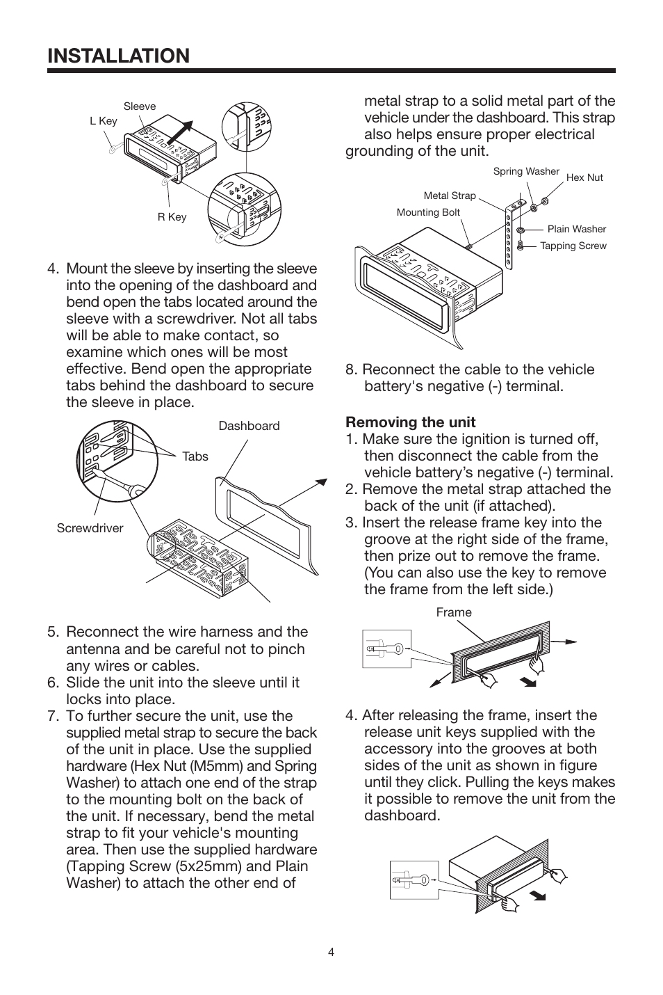 Installation | Sanyo ECD-T1550 User Manual | Page 4 / 16