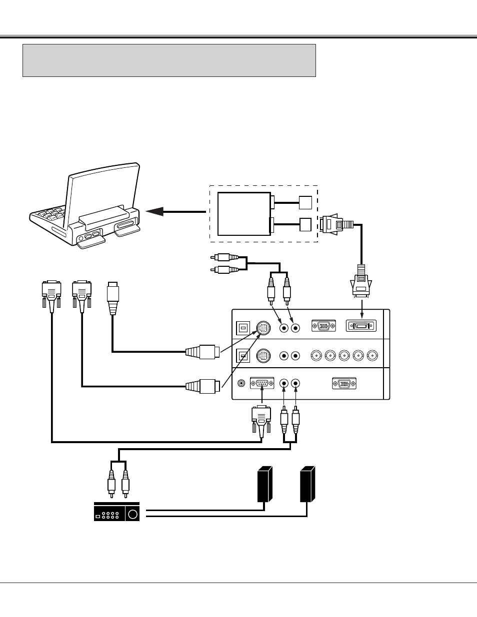 Connecting the projector | Sanyo PLC-XF10NL User Manual | Page 17 / 58