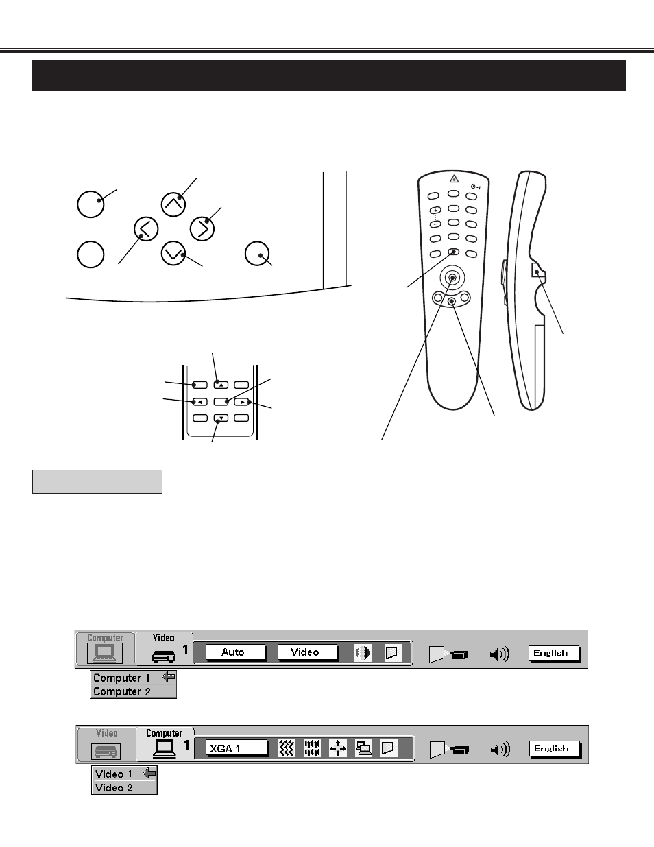 Menu operation, Mode select, Basic operation | Sanyo PLC-XF10NL User Manual | Page 35 / 58