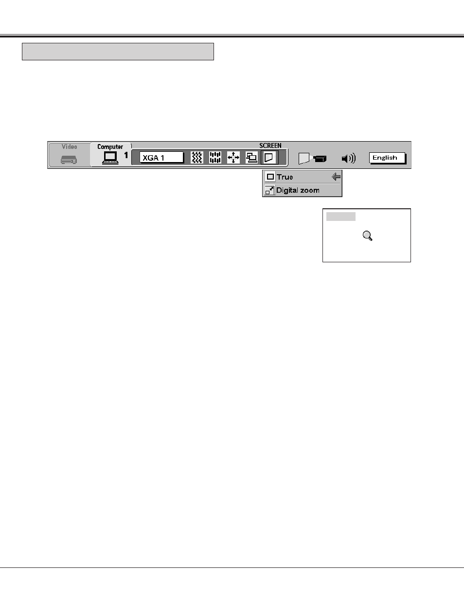 Picture screen adjustment | Sanyo PLC-XF10NL User Manual | Page 49 / 58