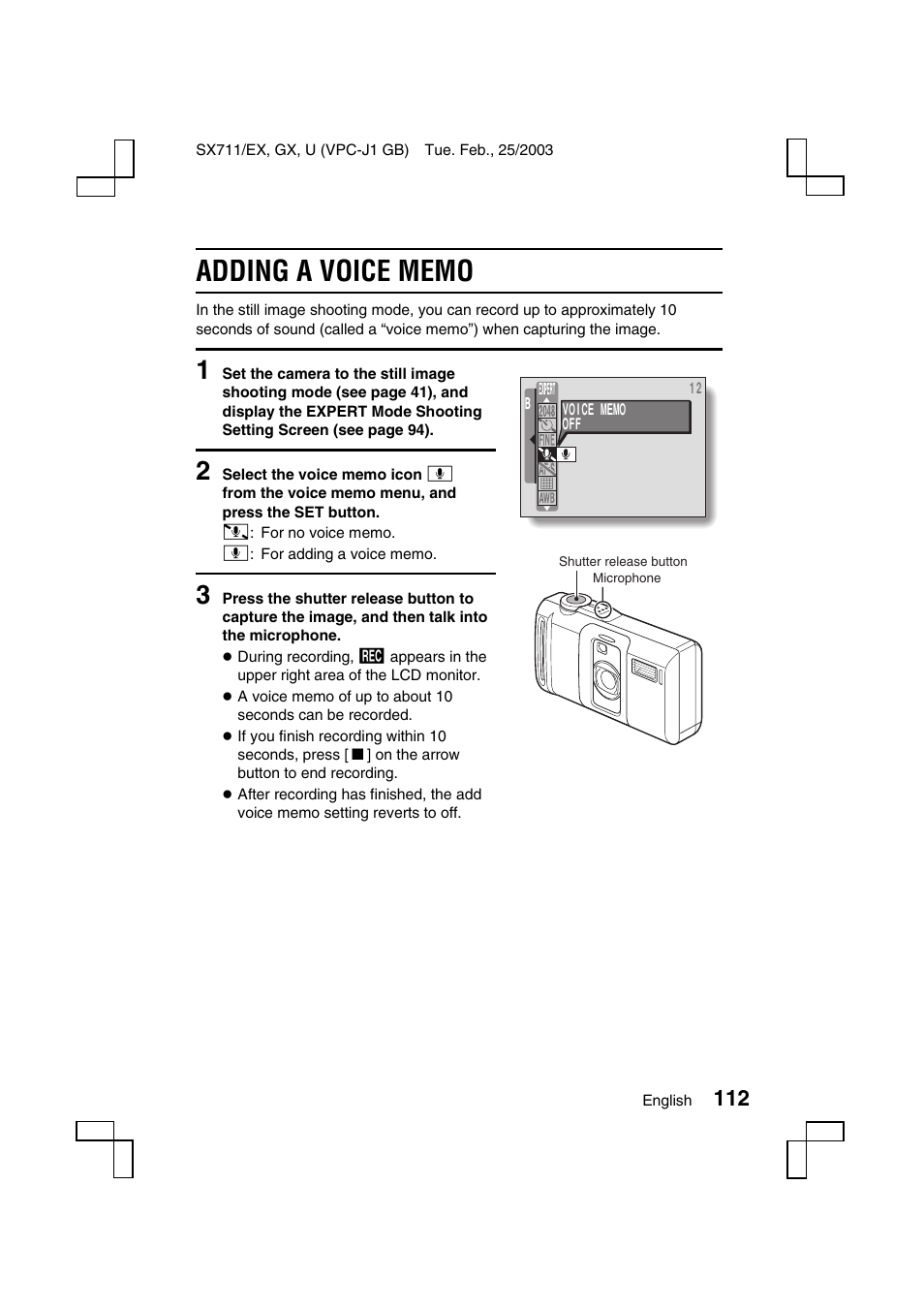 Sanyo VPC-J1 User Manual | Page 115 / 202
