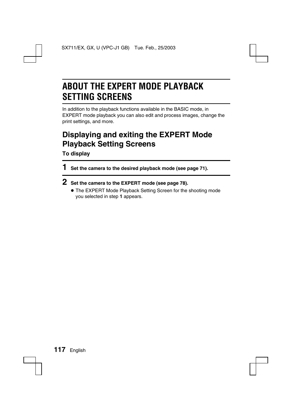 About the expert mode playback setting screens | Sanyo VPC-J1 User Manual | Page 120 / 202