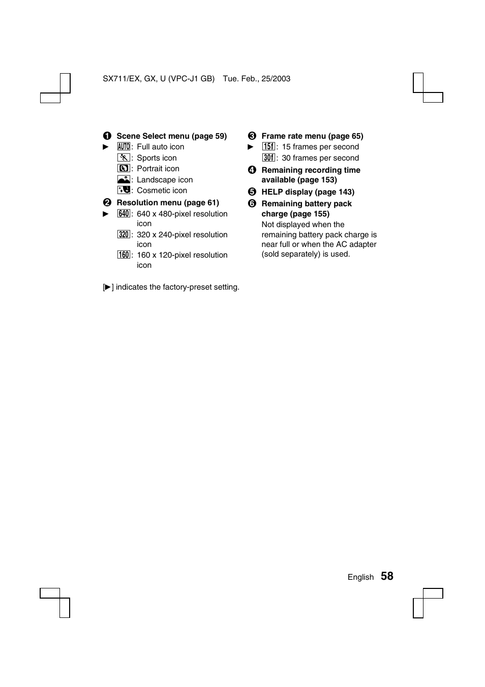 Sanyo VPC-J1 User Manual | Page 61 / 202