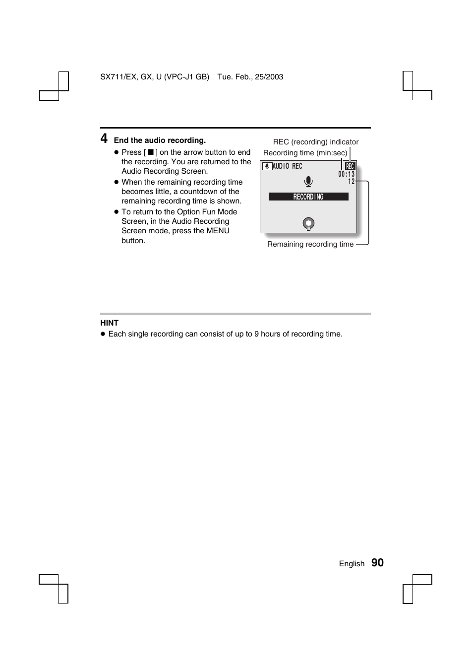 Sanyo VPC-J1 User Manual | Page 93 / 202