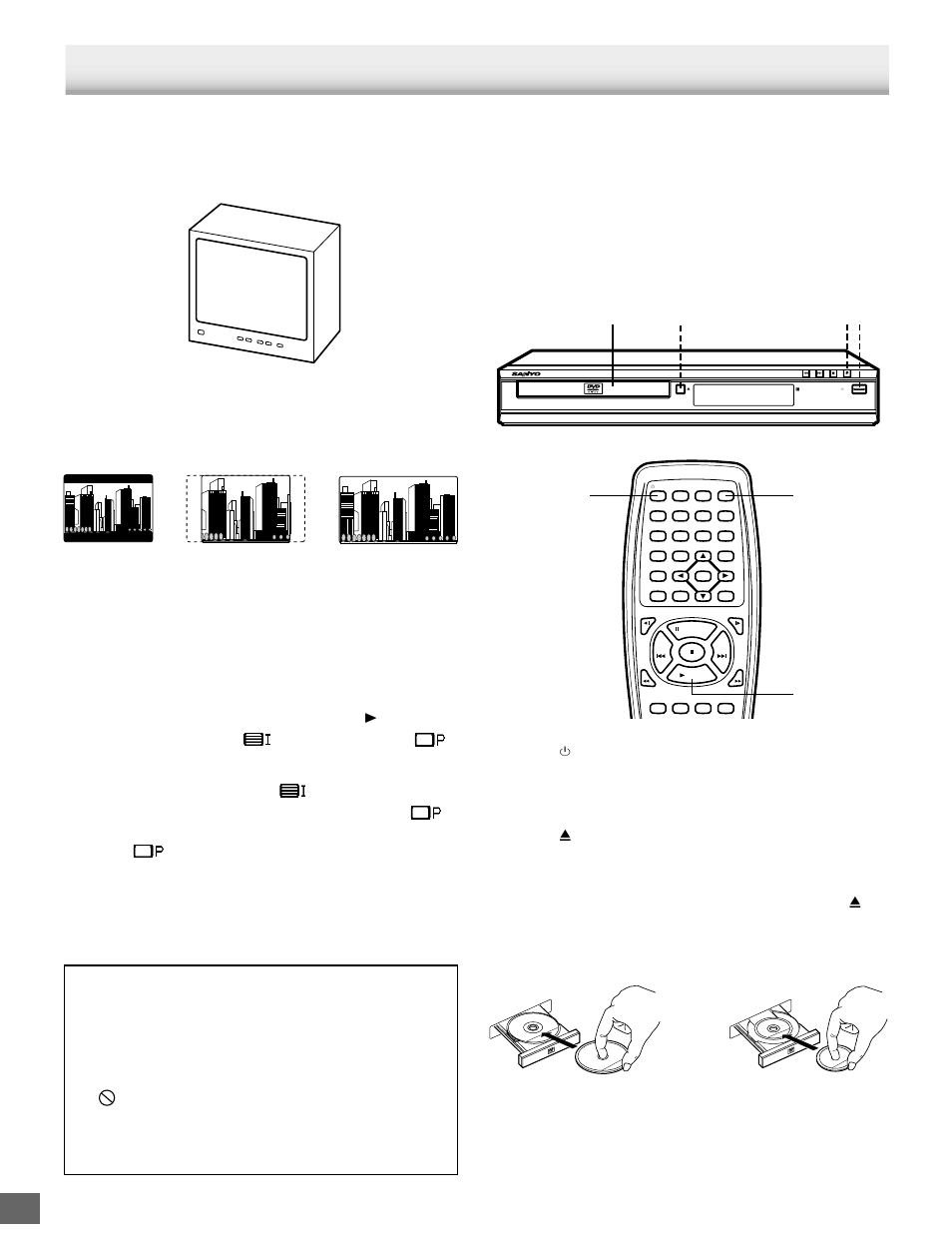 Basic operation, Preparations, Basic playback | Video | Sanyo DVD-SL25 User Manual | Page 14 / 36
