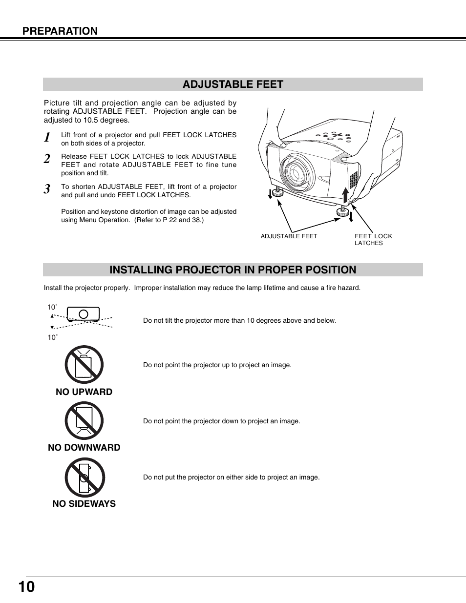 Sanyo PLV75L User Manual | Page 10 / 60