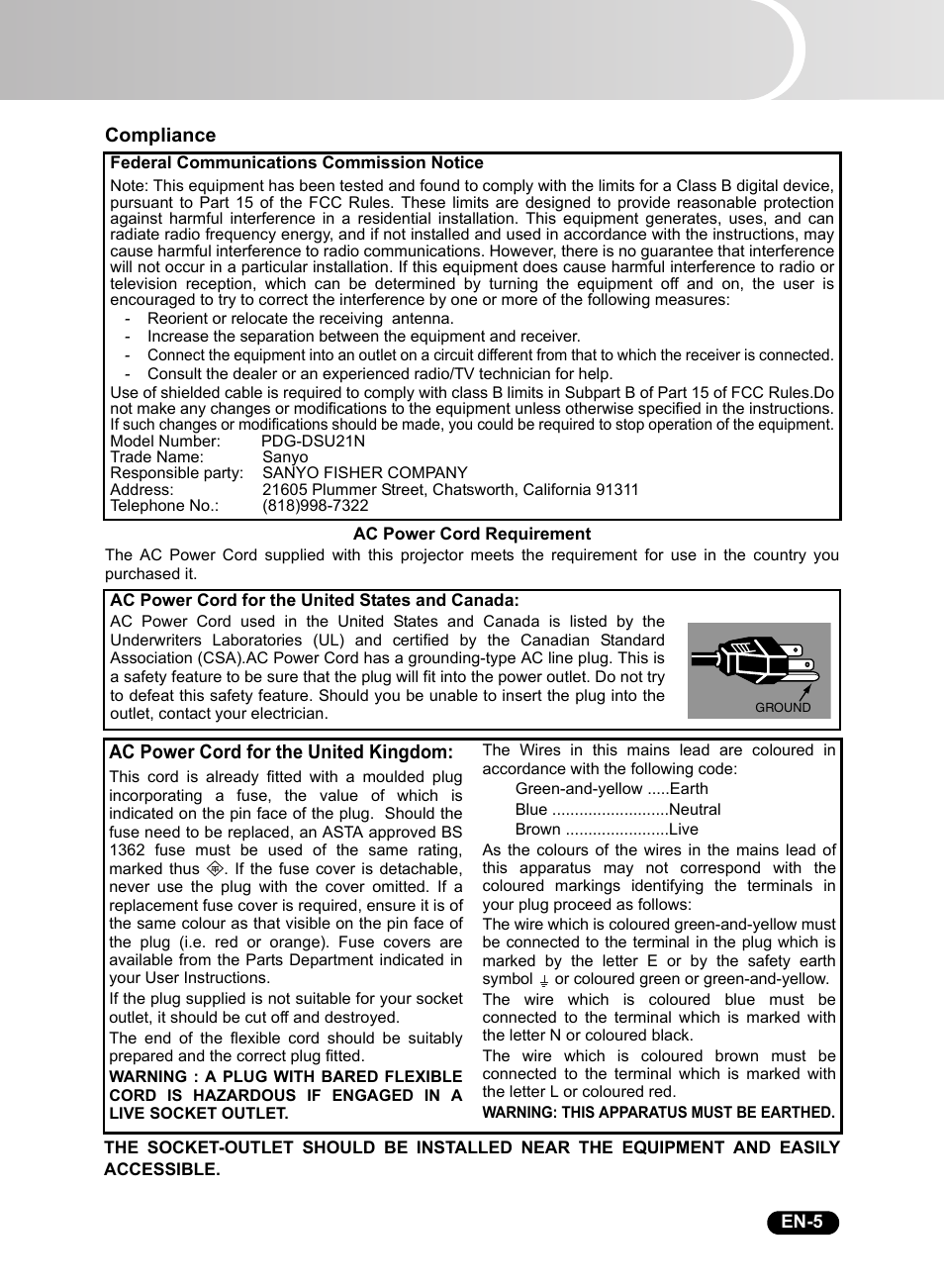 Sanyo DSU21B User Manual | Page 7 / 38