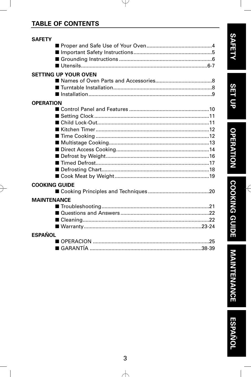 Sanyo EM-S5002W User Manual | Page 3 / 40