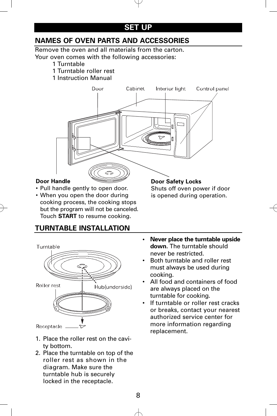 Set up | Sanyo EM-S5002W User Manual | Page 8 / 40