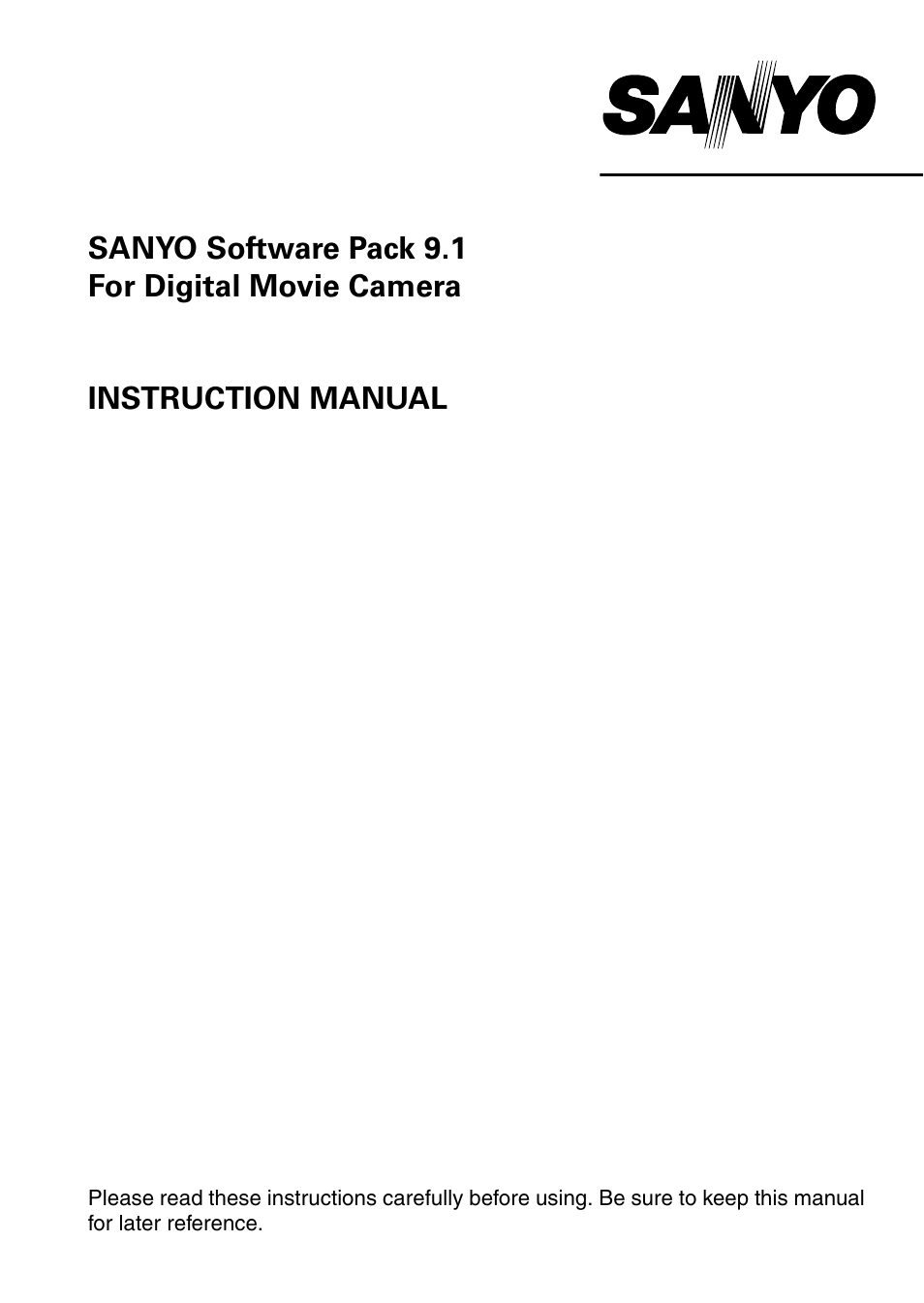 Sanyo 9.1 User Manual | 30 pages