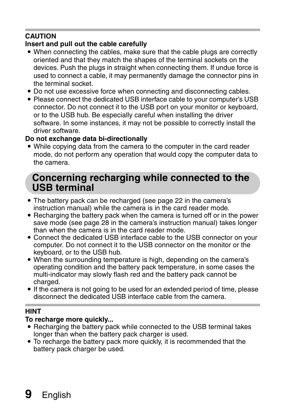 English | Sanyo 9.1 User Manual | Page 11 / 30