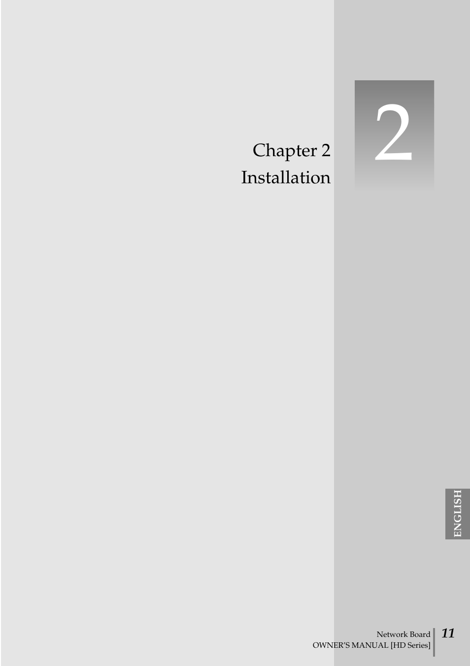 Chapter, Installation, Chapter 2 installation | Sanyo POA-MD13NET2 User Manual | Page 11 / 176
