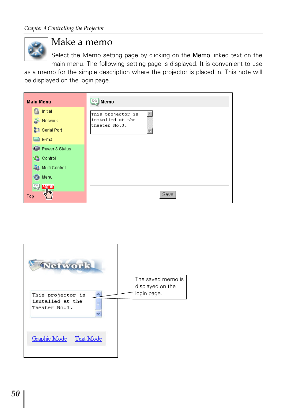 Make a memo | Sanyo POA-MD13NET2 User Manual | Page 138 / 176