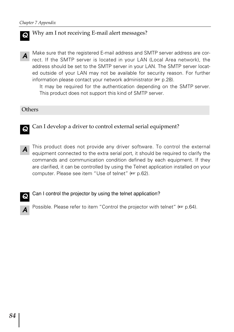Aq a q | Sanyo POA-MD13NET2 User Manual | Page 172 / 176