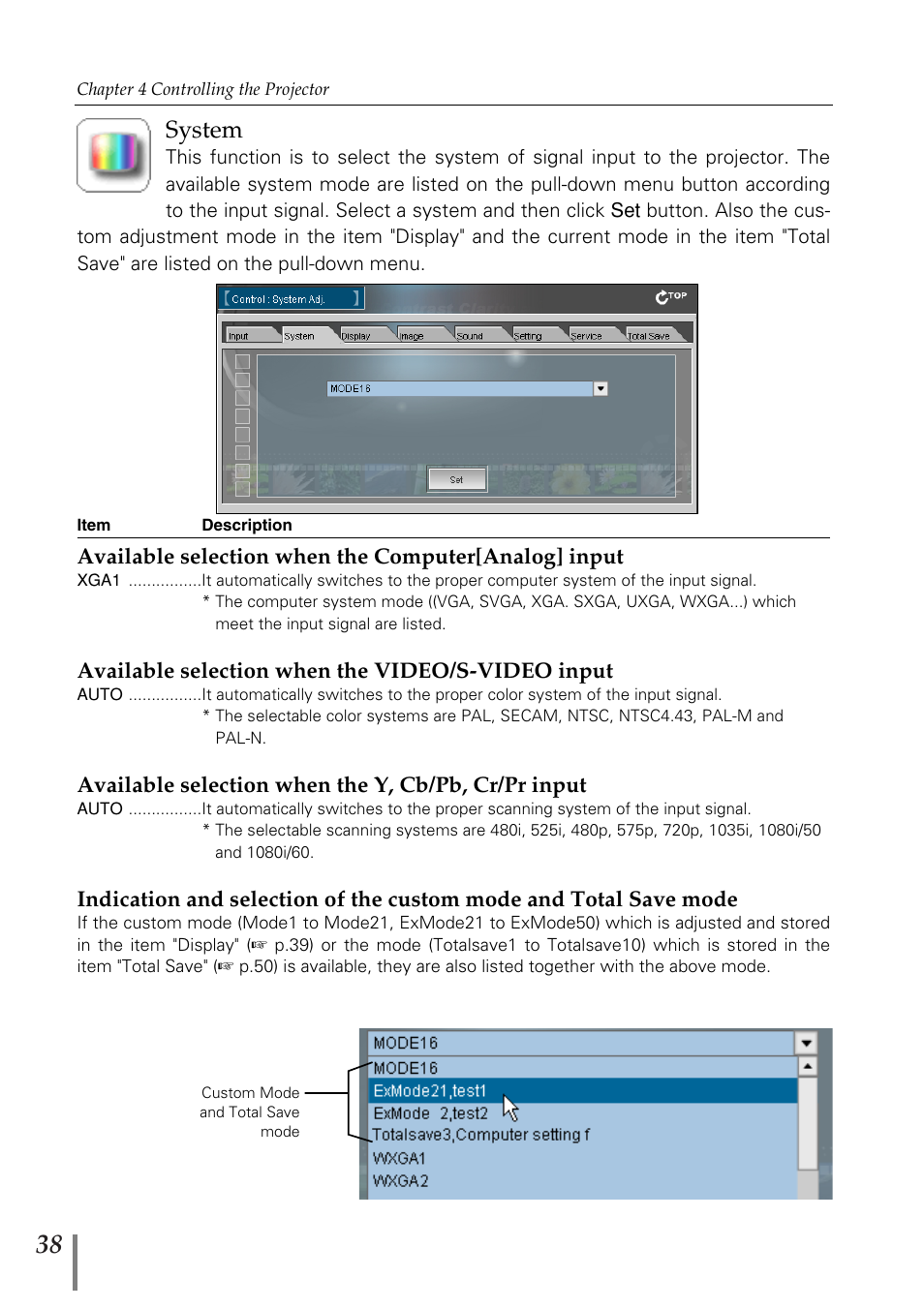 System | Sanyo POA-MD13NET2 User Manual | Page 38 / 176