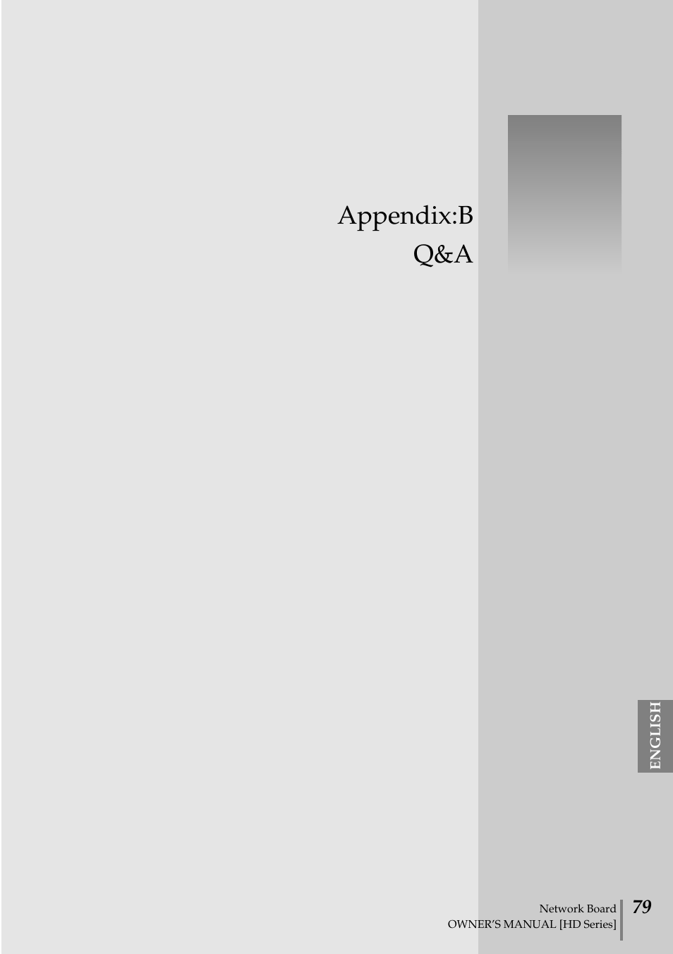 Appendix:b, Appendix:b q&a | Sanyo POA-MD13NET2 User Manual | Page 79 / 176