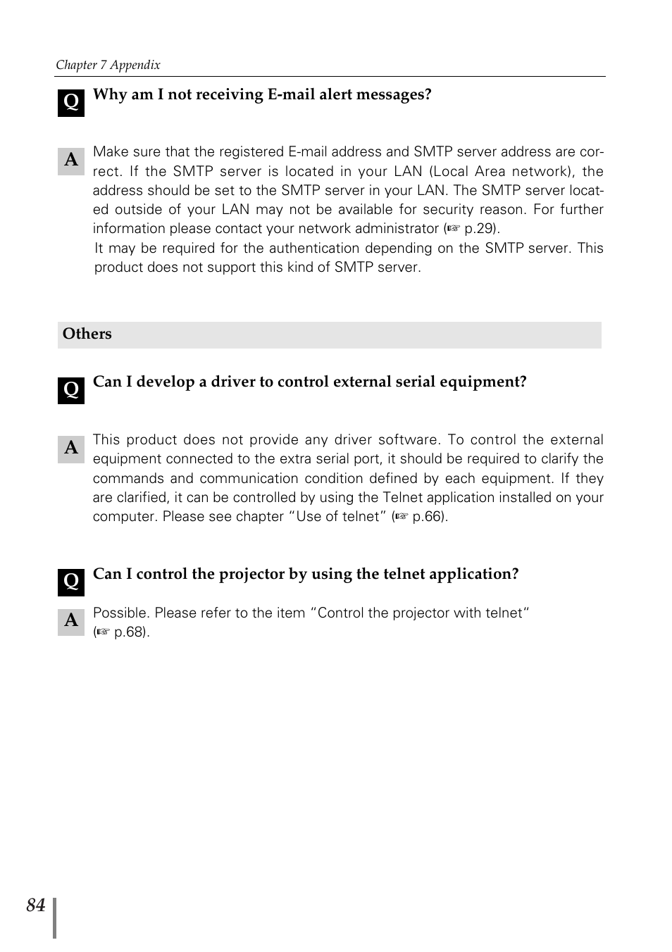 Aq a q | Sanyo POA-MD13NET2 User Manual | Page 84 / 176