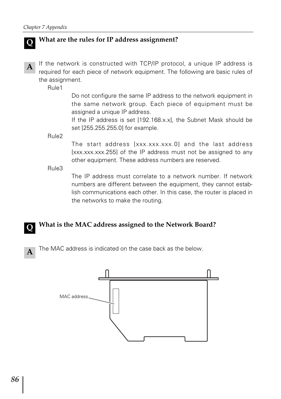 Aq a q | Sanyo POA-MD13NET2 User Manual | Page 86 / 176