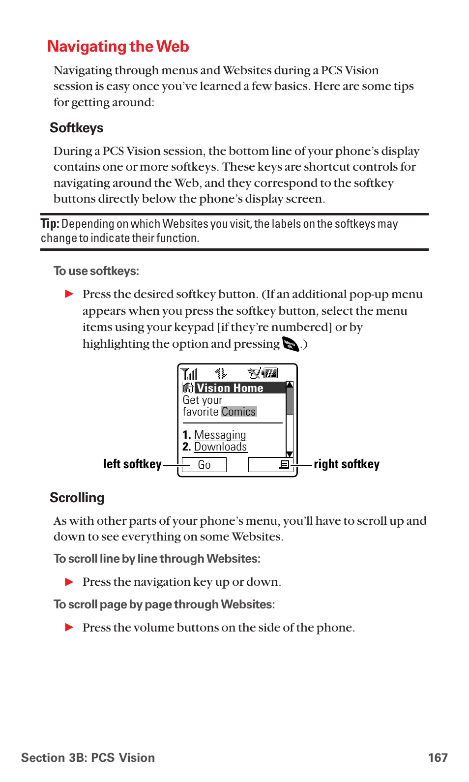 Navigating the web | Sanyo PCS VISION RL-4920 User Manual | Page 179 / 258