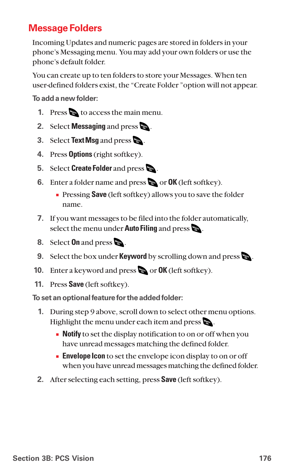Message folders | Sanyo PCS VISION RL-4920 User Manual | Page 188 / 258