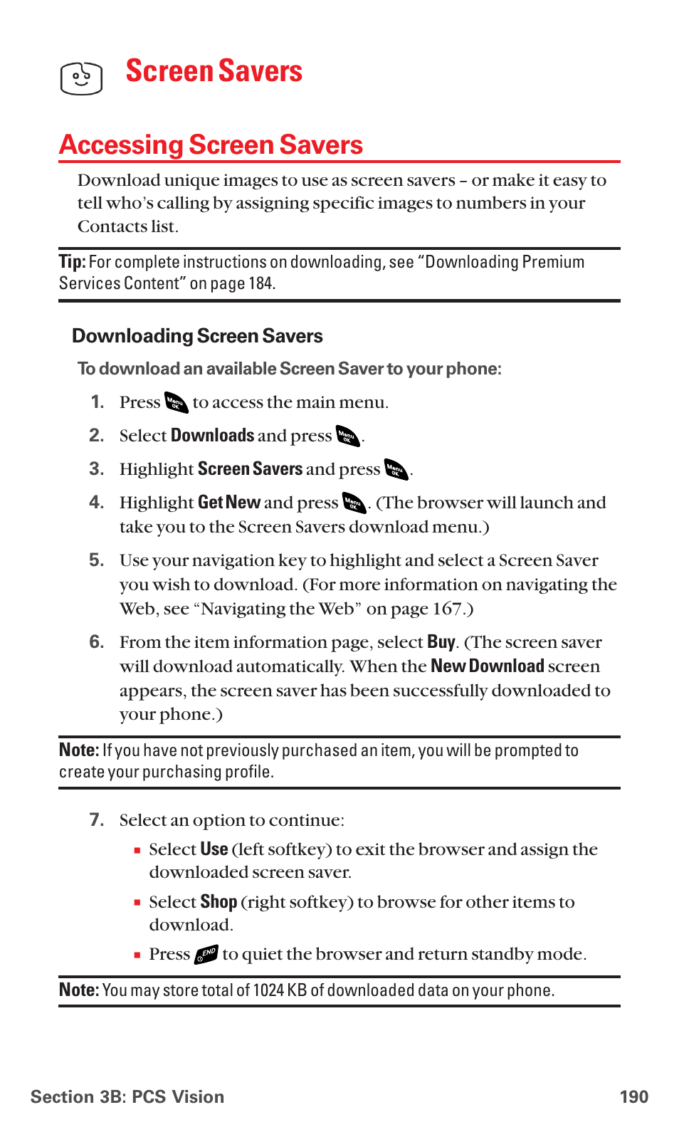 Accessing screen savers, Screen savers | Sanyo PCS VISION RL-4920 User Manual | Page 202 / 258