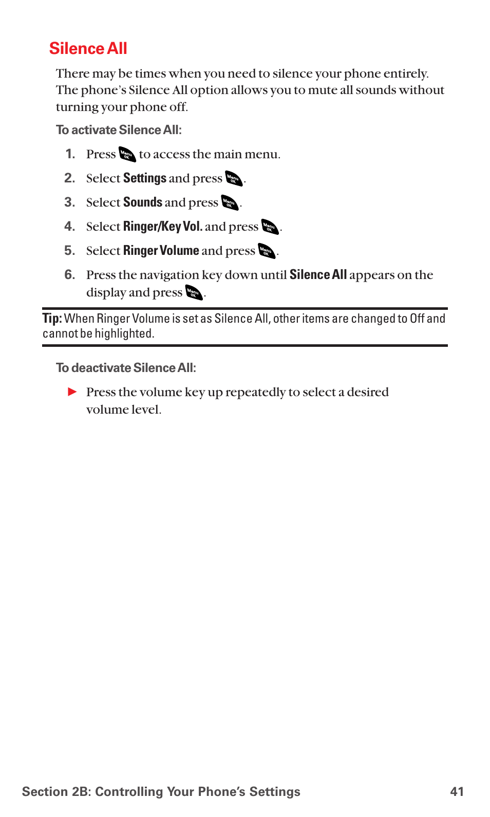 Silence all | Sanyo PCS VISION RL-4920 User Manual | Page 53 / 258