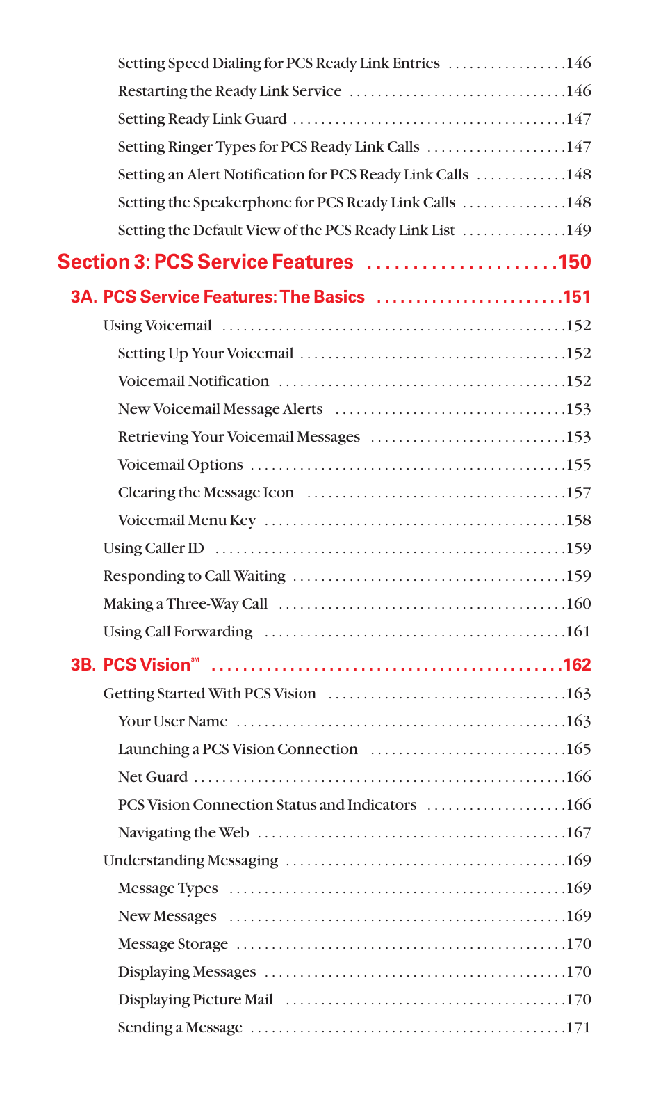 Sanyo PCS VISION RL-4920 User Manual | Page 8 / 258