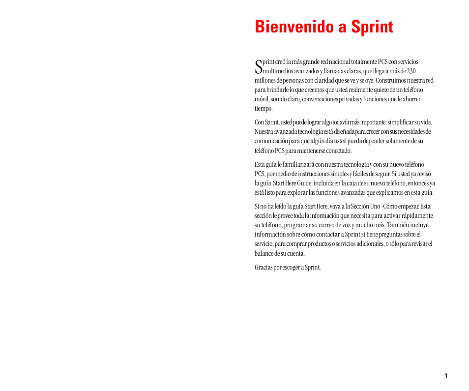 Bienvenido a sprint | Sanyo SCP 4900 User Manual | Page 107 / 202