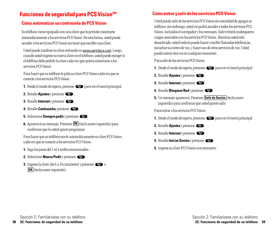 T9 text input, Introducción de caracteres, Funciones de seguridad para pcs vision | Sanyo SCP 4900 User Manual | Page 136 / 202