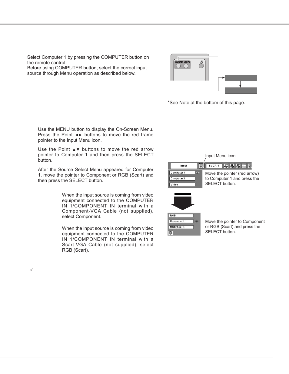 Video input | Sanyo PLC-WXE45 User Manual | Page 35 / 71