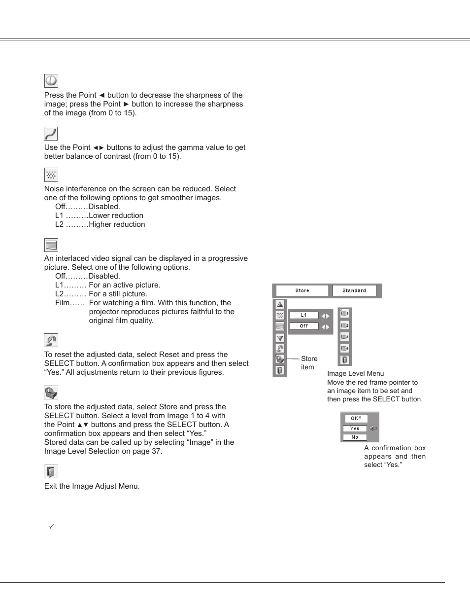 Video input | Sanyo PLC-WXE45 User Manual | Page 39 / 71
