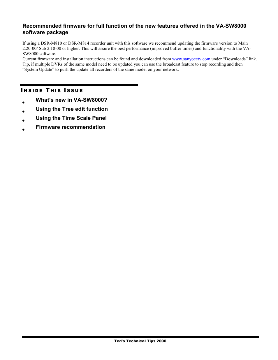 Sanyo DVRS VA-SW8000 User Manual | Page 3 / 3