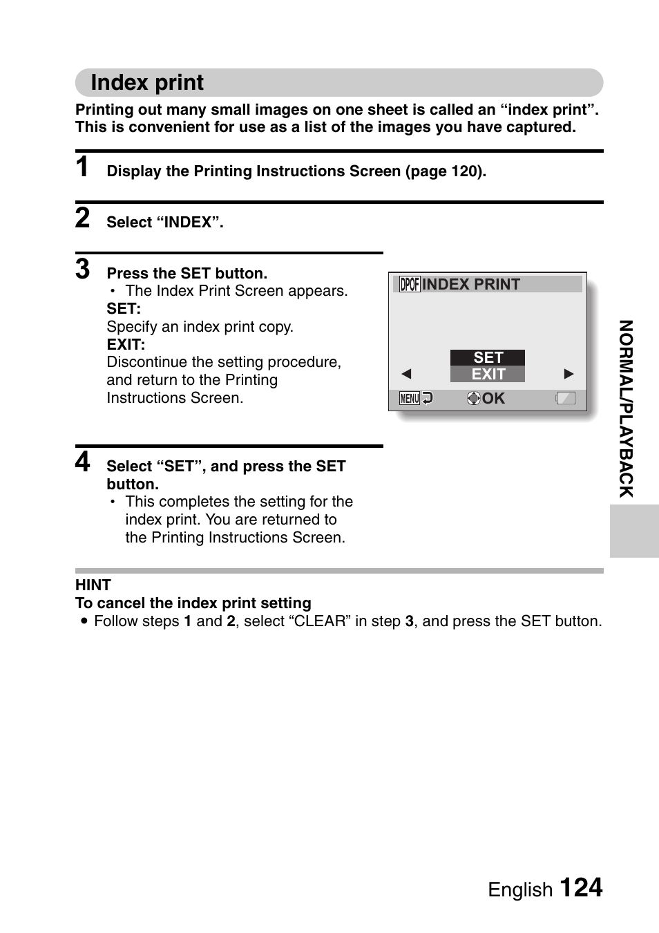 Index print | Sanyo Xacti VPC-E2 User Manual | Page 141 / 215