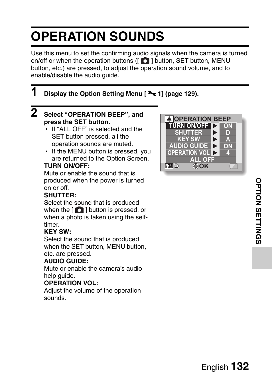 Operation sounds, English | Sanyo Xacti VPC-E2 User Manual | Page 149 / 215
