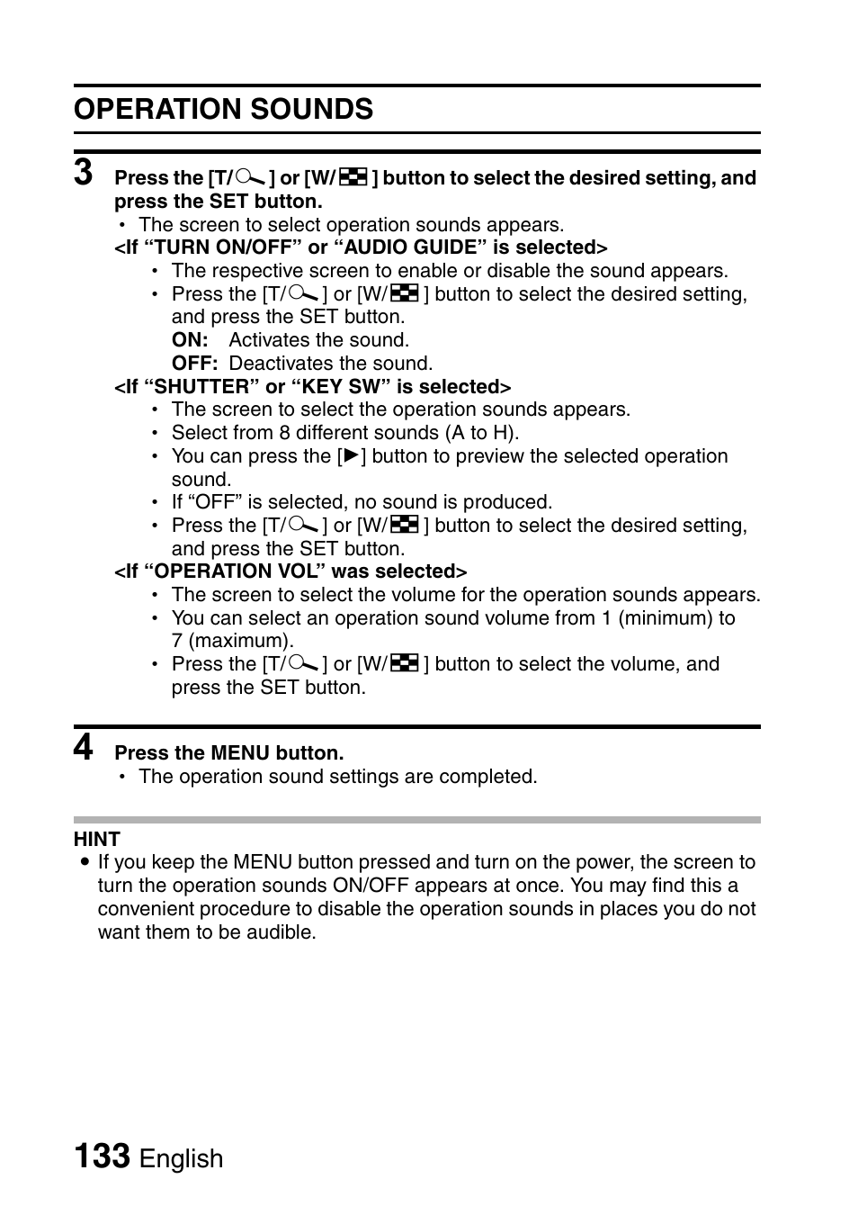 Operation sounds, English | Sanyo Xacti VPC-E2 User Manual | Page 150 / 215