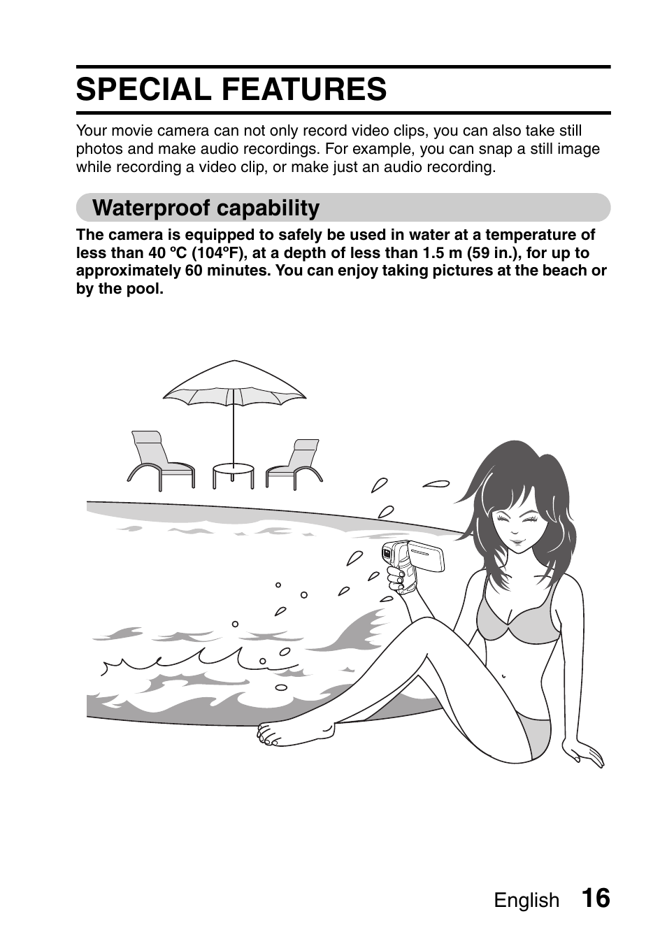 Special features | Sanyo Xacti VPC-E2 User Manual | Page 33 / 215