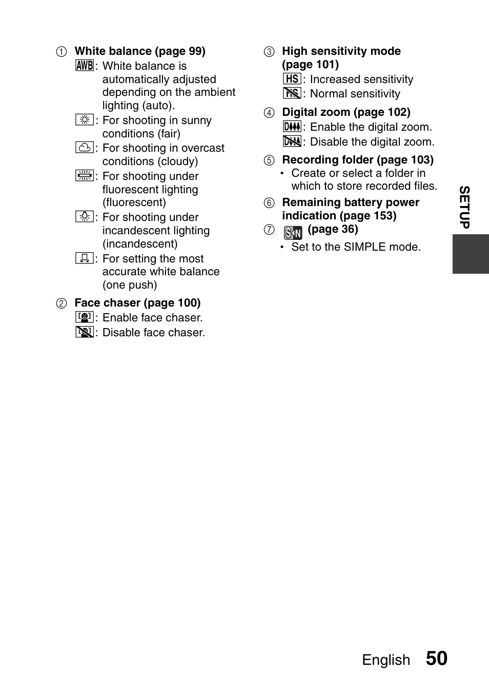 English | Sanyo Xacti VPC-E2 User Manual | Page 67 / 215