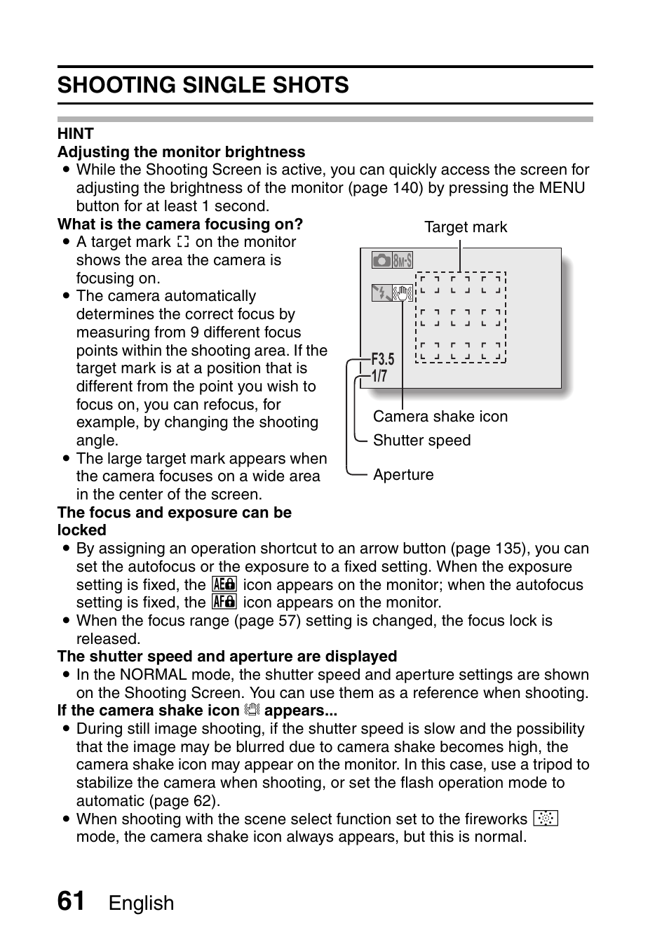 Shooting single shots, English | Sanyo Xacti VPC-E2 User Manual | Page 78 / 215