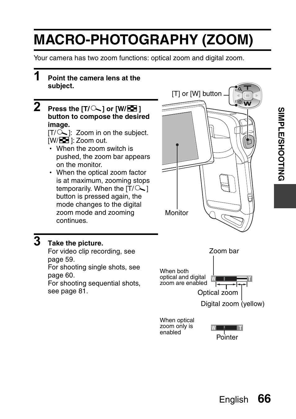 Macro-photography (zoom) | Sanyo Xacti VPC-E2 User Manual | Page 83 / 215