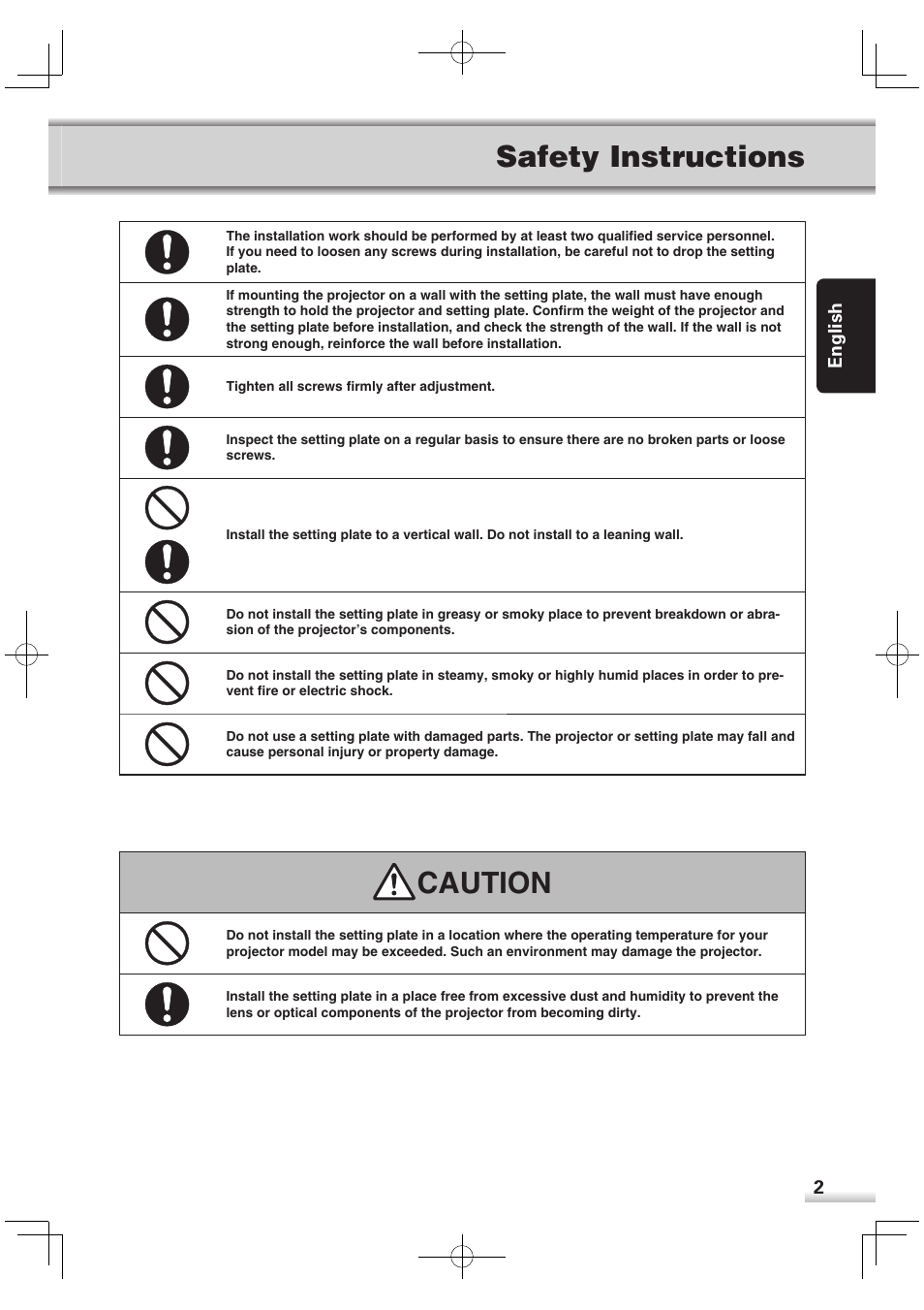 Caution, Safety instructions | Sanyo POA-CH-EX06 User Manual | Page 3 / 12
