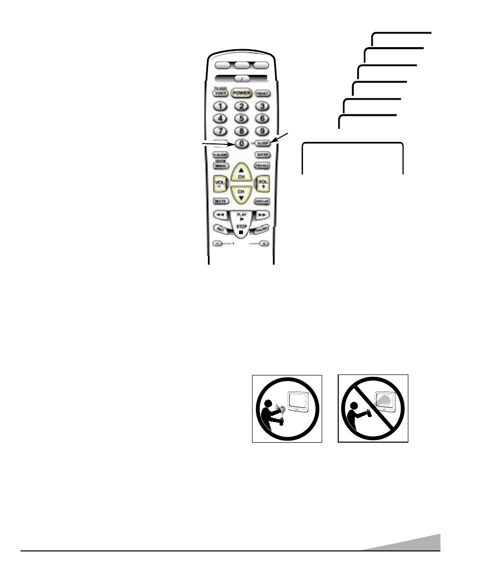 Care and cleaning, Setting the sleep timer | Sanyo DS31590 User Manual | Page 17 / 68