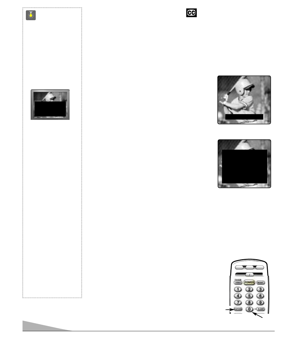 Transmisión captada, Closed-caption) | Sanyo DS31590 User Manual | Page 58 / 68