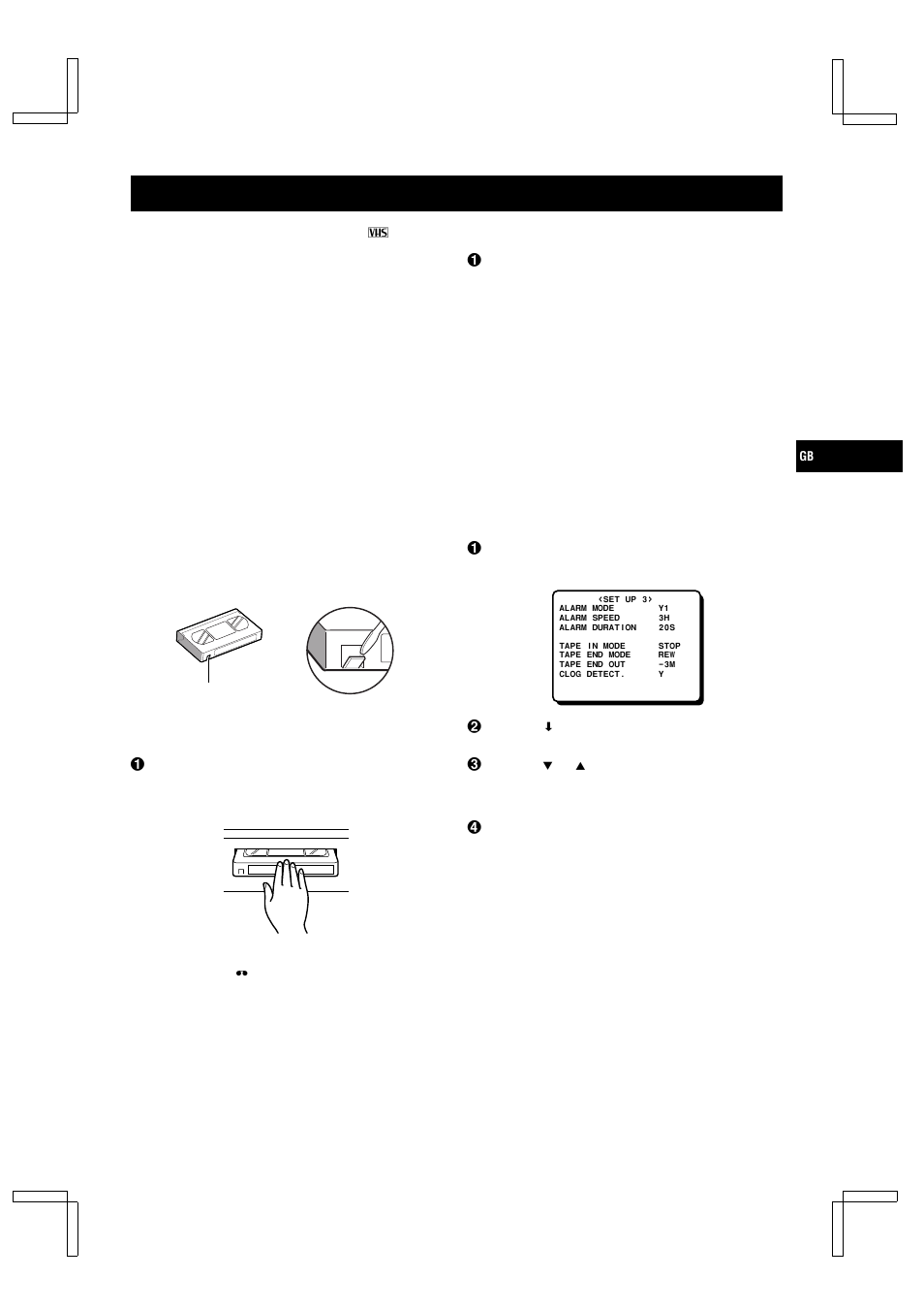 Video cassette tapes | Sanyo TLS-224P User Manual | Page 11 / 31