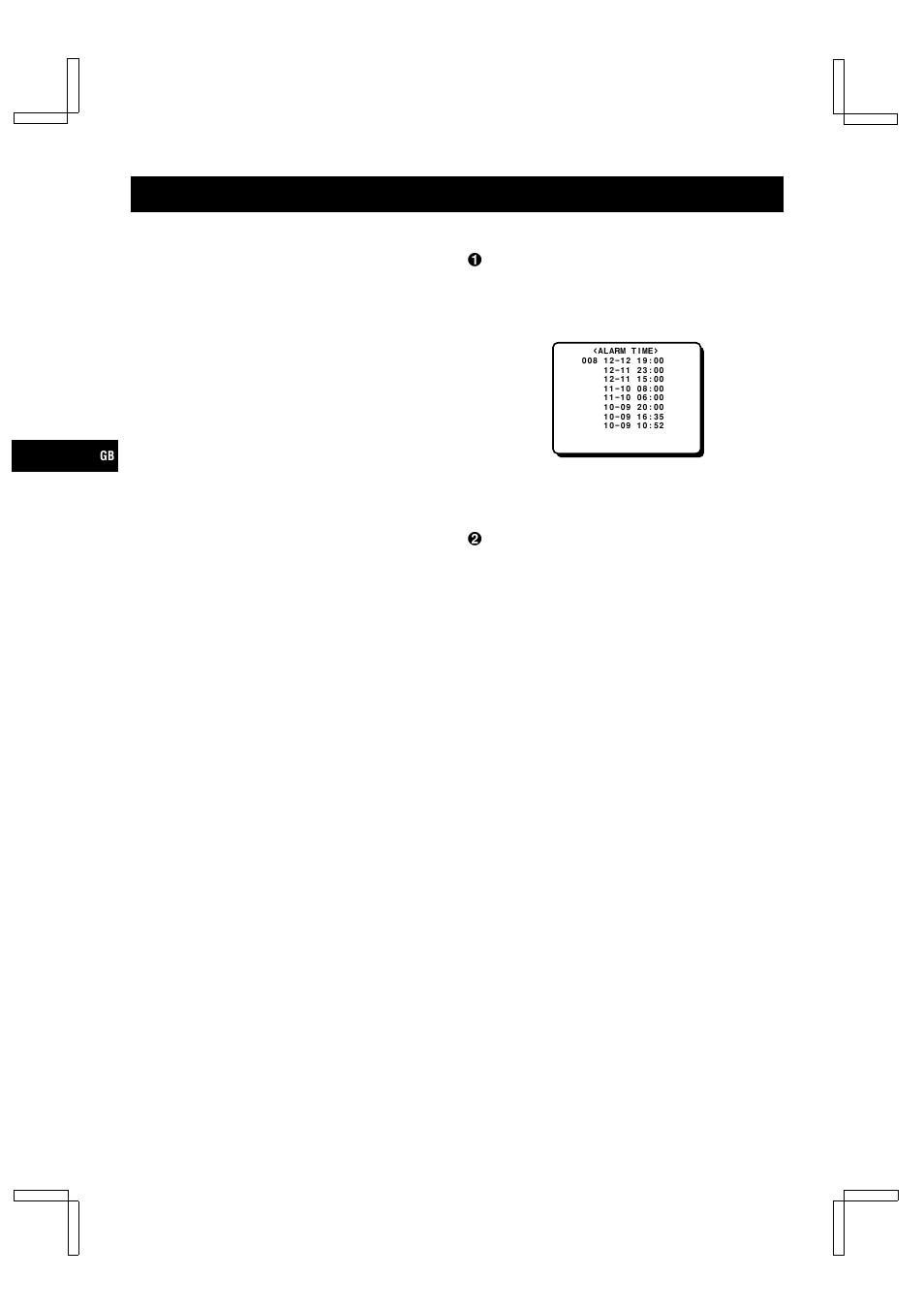 Alarm recording | Sanyo TLS-224P User Manual | Page 16 / 31