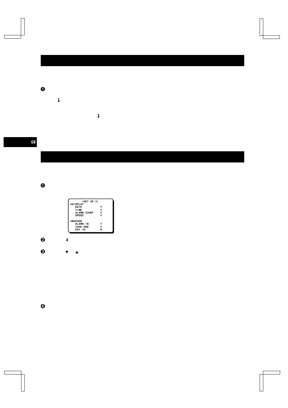 Setting the security lock, Setting the buzzer | Sanyo TLS-224P User Manual | Page 24 / 31