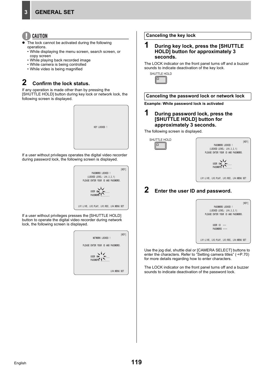 General set 3 | Sanyo DSR-5716P User Manual | Page 120 / 236