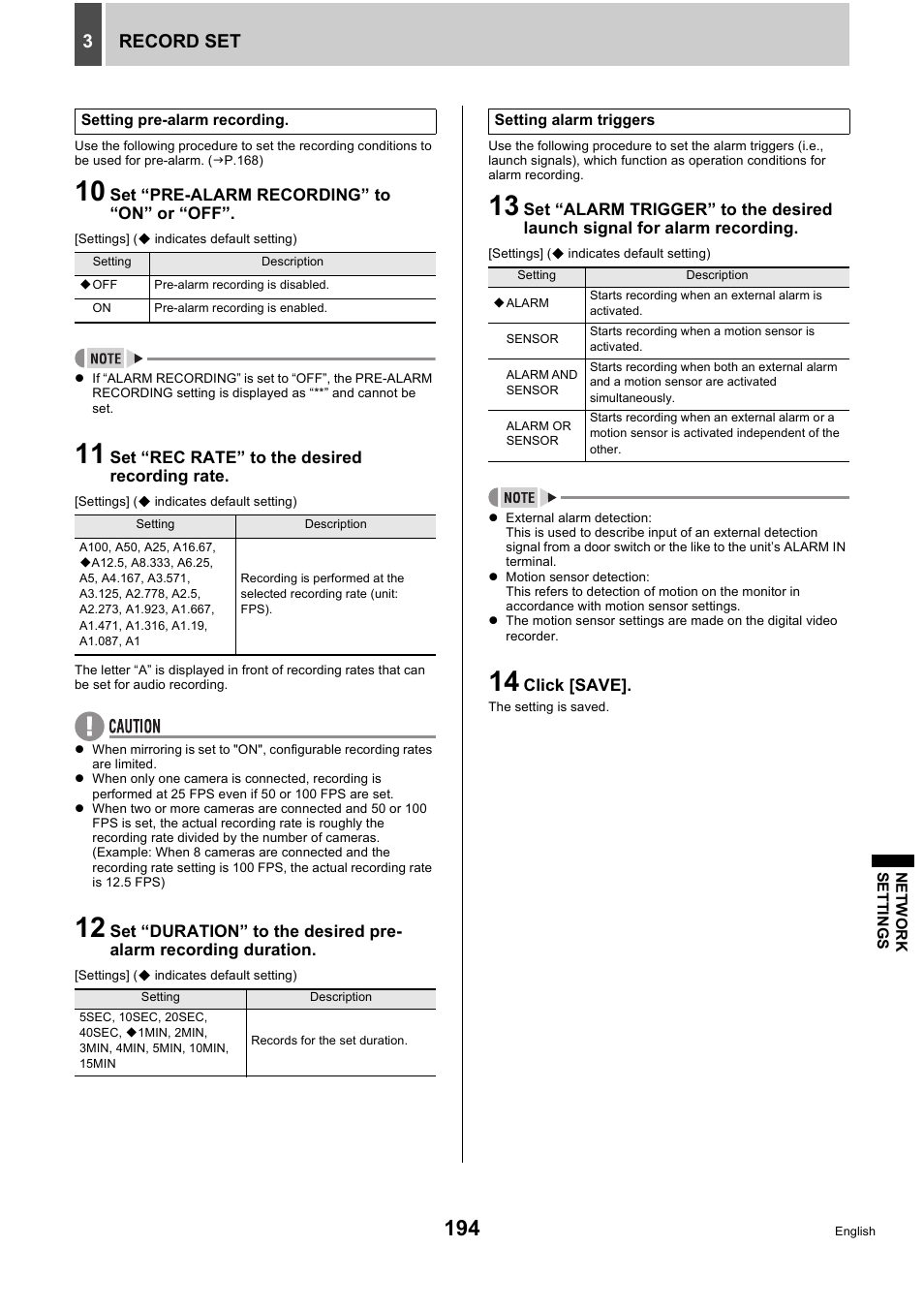 Record set 3 | Sanyo DSR-5716P User Manual | Page 195 / 236