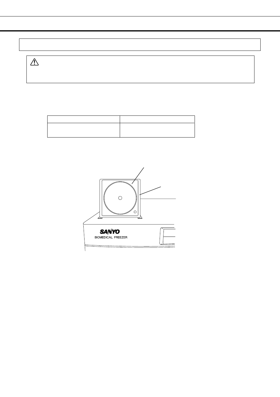 Optional components, Temperature recorder, Warning | Sanyo MDF-U537 User Manual | Page 14 / 30