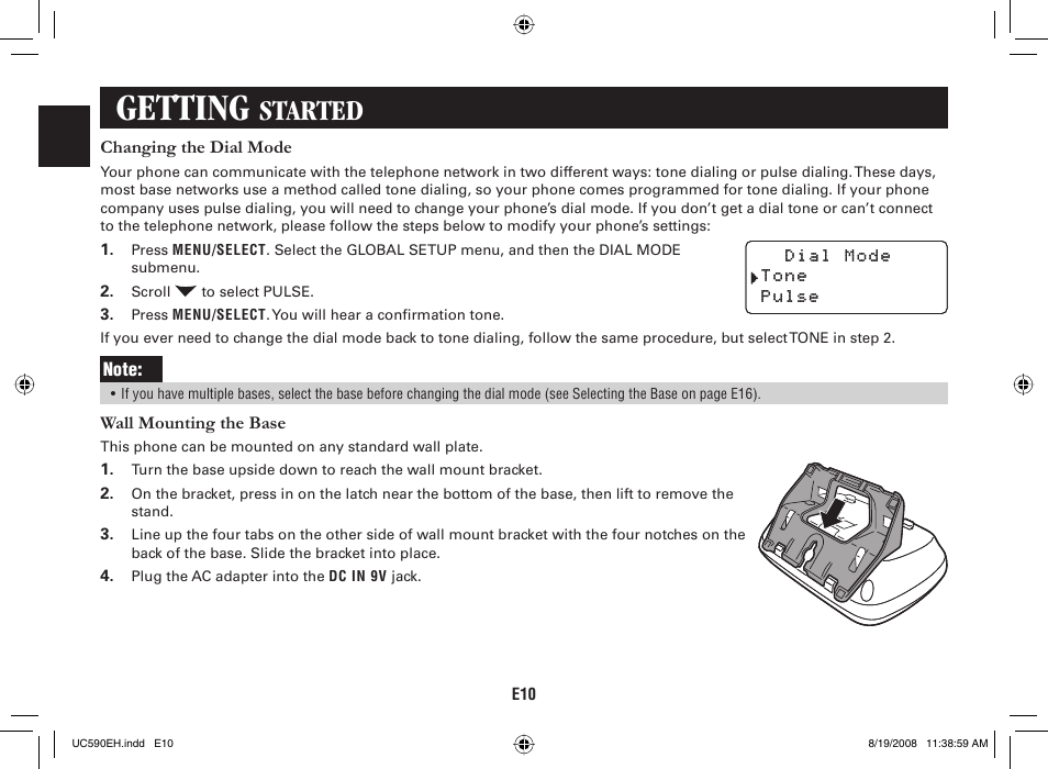 Getting, Started | Sanyo CAS-D6325 User Manual | Page 12 / 61